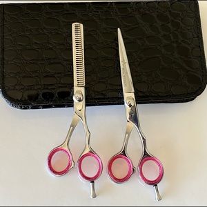 Professional Hair Dressing Barber Razor Thinning Scissors Set 6.0”